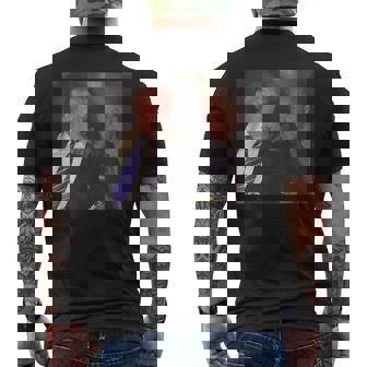 Trump And Biden Smoking Men's T-shirt Back Print - Thegiftio