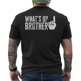 Whats Up Brother Men's T-shirt Back Print - Thegiftio UK