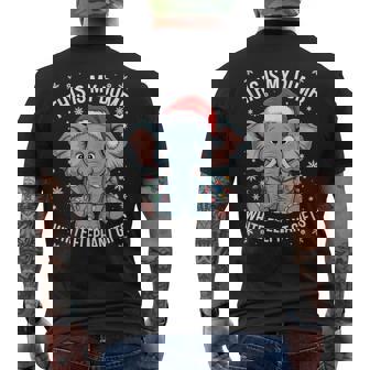 White Elephant For Adults Pjs Under 15 20 Men's T-shirt Back Print - Thegiftio