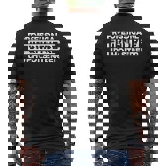 Furniture Restorer Craftsperson Fabric Worker Upholsterer Men's Back Print T-Shirt | Mazezy