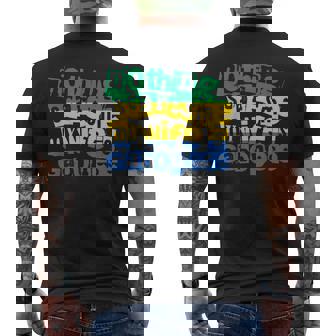 Gabon Nothing Scares Me My Wife Is Gabonese Men's Back Print T-Shirt | Mazezy