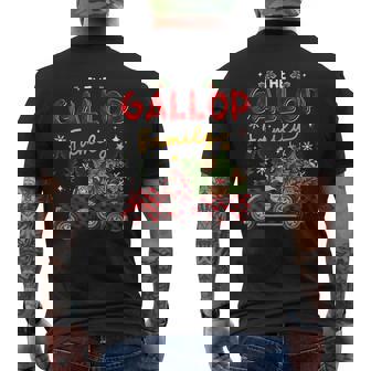 The Gallop Family Christmas Matching Pajamas Group Men's Back Print T-Shirt - Monsterry