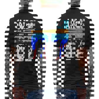 Game On 67 Baseball Drip Six Seven Meme 6 7 Birthday Boy Kid Men's Back Print T-Shirt | Mazezy