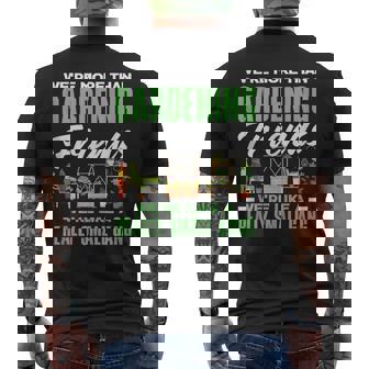 Gardening Friends Small Gang Gardener Buddy Plant Love Tank Top Men's Back Print T-Shirt | Mazezy