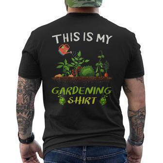 This Is My Gardening Gardener Plants Lover Men's T-shirt Back Print - Thegiftio UK