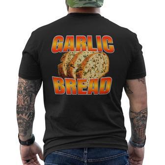 Garlic Bread Bootleg Y2k Men's Back Print T-Shirt | Mazezy