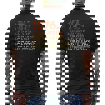 Geburtstag Mann Besonderer Jahrgang Deko Legendäreit 1976 T-Shirt mit Rückendruck - Geschenkecke
