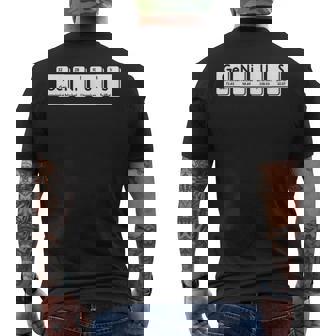 Genius Ge-Ni-U-S 化学元素科学周期表 メンズTシャツ バックプリント - Kawaiitshirt