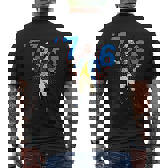George Washington 76 Yeeted Six Seven Men's Back Print T-Shirt | Mazezy