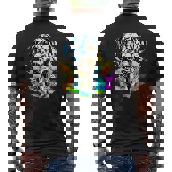 German Shorthaired Pointer Pop Art I Dog Lover I Splash Art Men's Back Print T-Shirt | Mazezy