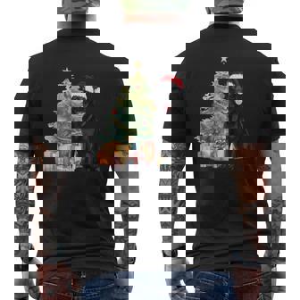 German Shepherd Christmas For German Shepherd Owners Men's Back Print T-Shirt | Mazezy