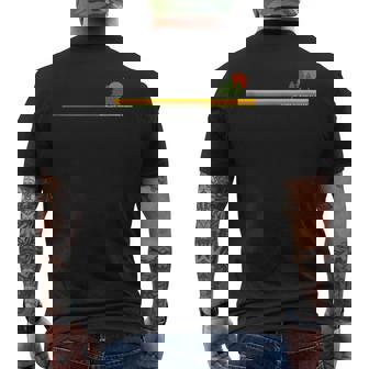 Glacier National Park Pine Trees Sun Tank Top Men's Back Print T-Shirt | Mazezy