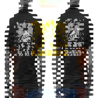 Go Cheer Bananas School Sports Fan Team Spirit Name Men's Back Print T-Shirt | Mazezy