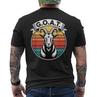 GOAT Retro Ziegenbock Grafik T-Shirt mit Rückendruck - Geschenkecke
