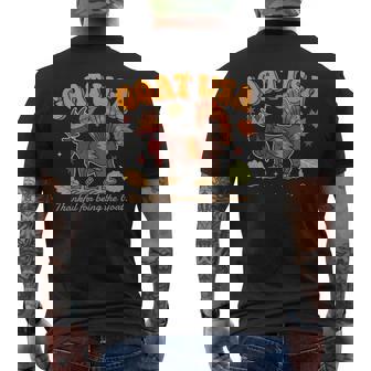 Goat USA Thankful For Being The Goat Thanksgiving Men's Back Print T-Shirt - Monsterry