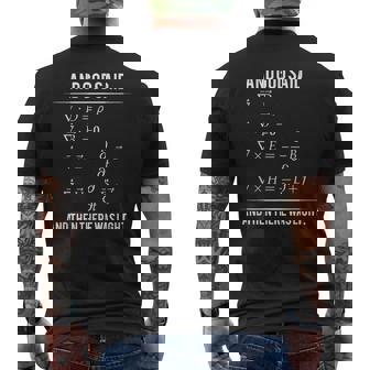 Godaid Maxwell Equations And Then There Was Light メンズTシャツ バックプリント - Kawaiitshirt