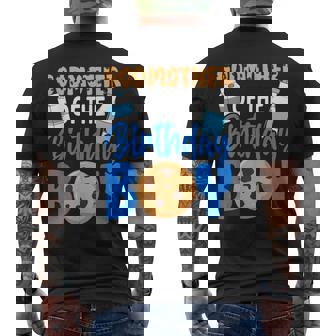 Godmother Of The Birthday Boy Milk And Cookies 1St Birthday Men's T-shirt Back Print | Mazezy