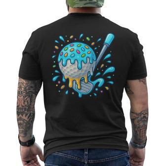 Golf Drip Team For Boys Ice Cream Cool Men's T-shirt Back Print | Mazezy