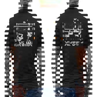 Goose Bumps Volleyball Set Spike Volleyball Team Men's T-shirt Back Print - Monsterry