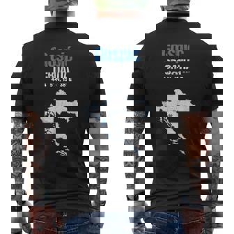 Gospic Croatia City Men's Back Print T-Shirt | Mazezy