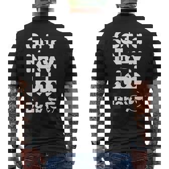 Got A New Job Baby 面白い 就職祝い メンズTシャツ バックプリント - Kawaiitshirt