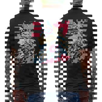 Goth Grunge Demon Anime Furry Wolf Horror Alt Aesthetic Men's T-shirt Back Print - Thegiftio