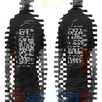 Gotta Love A Good Pole Dance Fishing & Fisherman Men's Back Print T-Shirt | Mazezy