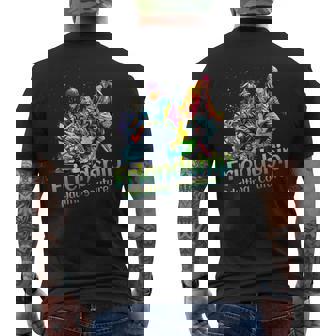 Graffiti Friendship Vibes Street Culture Adulting Humor Men's Back Print T-Shirt | Mazezy