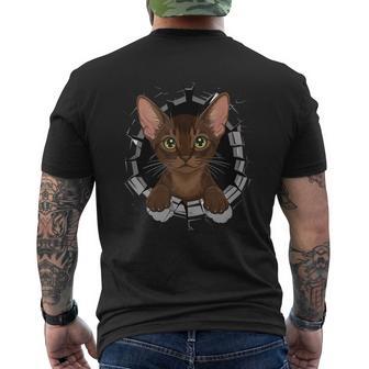 Graffiti Wall Art Burmese Cat Tank Top Men's Back Print T-Shirt - Monsterry