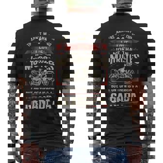 Grandpa Biker Motorcycle Rider s Men's T-shirt Back Print | Seseable UK