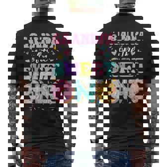 Grandpa Of The Sweet One 1St Birthday Donut Bday Party Men's T-shirt Back Print | Mazezy