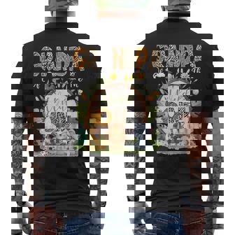 Grandpa Of The Wild One 1St Bday Safari Jungle Animals Men's T-shirt Back Print - Monsterry