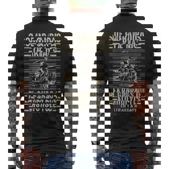 Some Grandpas Take Naps Real Grandpas Ride Motorcycles Men's T-shirt Back Print | Mazezy