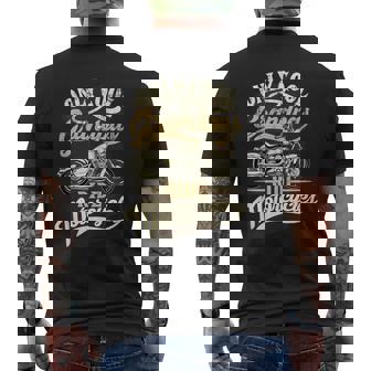 Only Grandpas Ride Motorcycles Quote For Grandpa Motorbikes Tank Top Men's Back Print T-Shirt | Mazezy