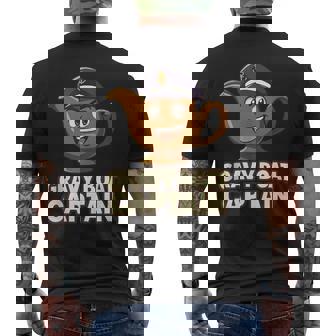 Gravy Boat Captain Thanksgiving Food Gravy Humor Tank Top Men's Back Print T-Shirt | Mazezy