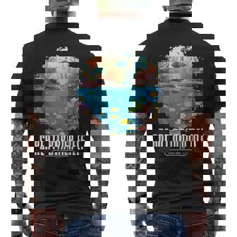 Great Barrier Reef Coral Reef Fish Diving Australia Men's T-shirt Back Print - Thegiftio