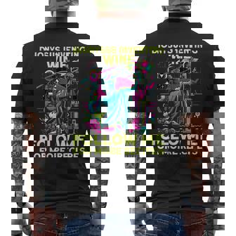 Greek Mythology Goddess Costume For Parties Dionysus Inventing Wine Bacchus -Adults Small Classic Fit Short Sleeve Men's Back Print T-Shirt | Mazezy