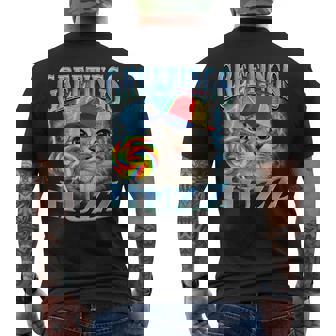 Greetings Huzz Lollipop Cat Meme Men's T-shirt Back Print - Thegiftio