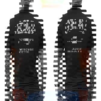 Grenada MS J01 Vintage Athletic Sports Men's Back Print T-Shirt | Mazezy