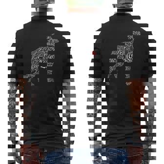 Greyhound I Love Greyhounds メンズTシャツ バックプリント - Kawaiitshirt