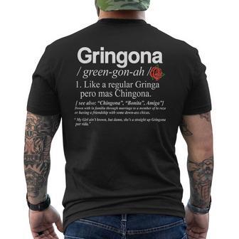 Gringona Definiton Small Black Men's T-shirt Back Print - Thegiftio UK