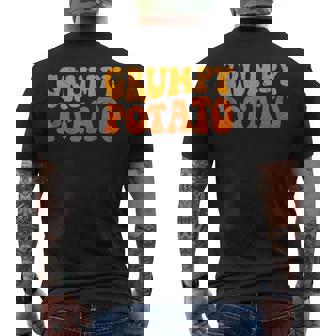 Grumpy Potato Thanksgiving Matching Couples Humor Cool Tank Top Men's Back Print T-Shirt | Mazezy