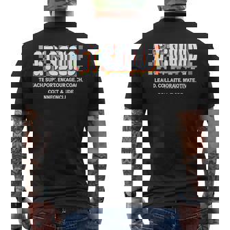 Gt Squaded And Talented Teachers Special Education Team Men's T-shirt Back Print - Monsterry