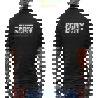 Guardia Deeguridad Personal De Eventos Equipo De Eventos Uniforme De Personal Camiseta Hombre Estampado Espalda - Regaloses