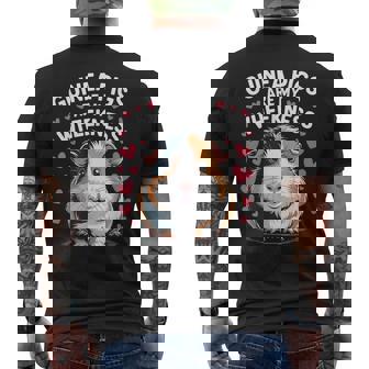 Guinea Pigs Are My Wheekness Pet Lover Humor Casual Men's Back Print T-Shirt | Mazezy