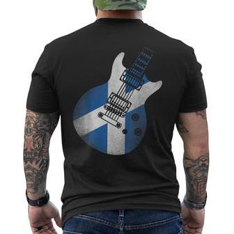 Guitare Drapeau Ecosse T-shirt imprimé au dos - Cadeauxyz