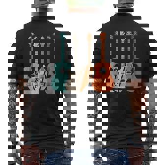 Guitare Électrique Rétro Acoustique Pour Amateur De Musique T-shirt imprimé au dos - Cadeauxyz