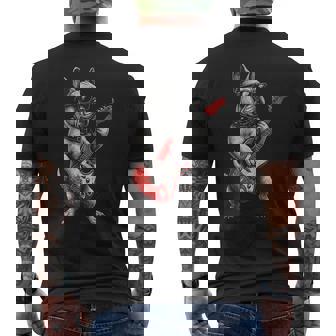 Guitareintage Bouledogue Français Punk T-shirt imprimé au dos - Cadeauxyz