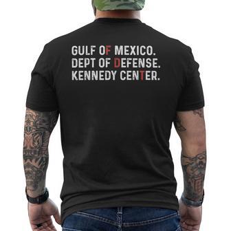 Gulf Of Mexico Dept Of Defense Kennedy Center Men's T-shirt Back Print - Monsterry