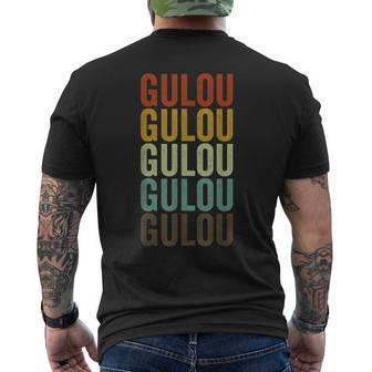 Gulou China Retro Vintage Men's Back Print T-Shirt | Mazezy